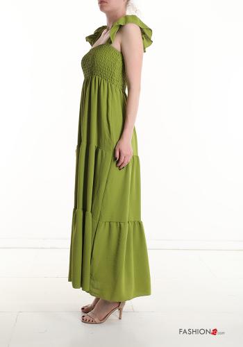 Robe sans manches longue à volants avec élastique - ph 3