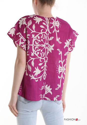 Blouse en Coton manches courtes imprimé - ph 2