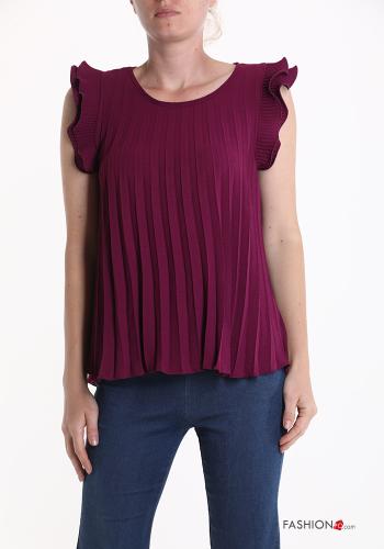 Blusa plissé senza maniche - ph 1