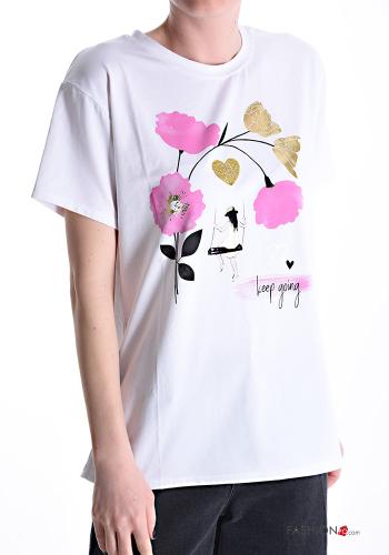 Patterned Cotton T-shirt - ph 1