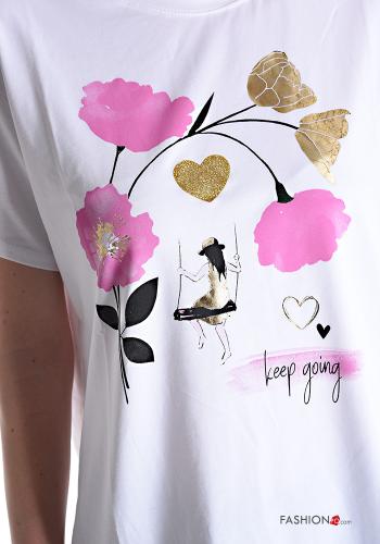 Patterned Cotton T-shirt - ph 4