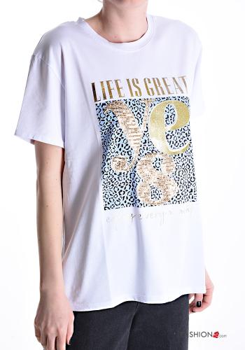 Patterned Cotton T-shirt - ph 1