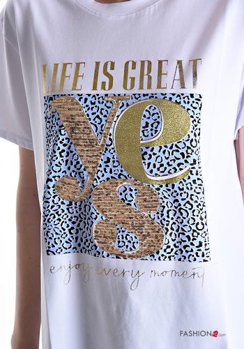 Patterned Cotton T-shirt - ph 4