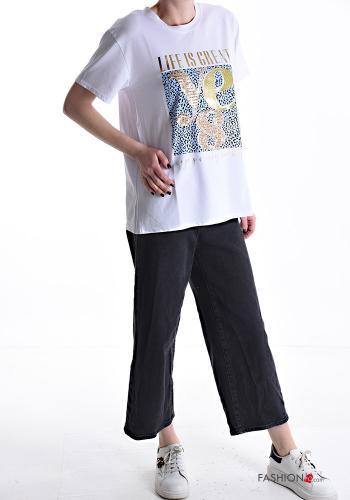 Patterned Cotton T-shirt - ph 5