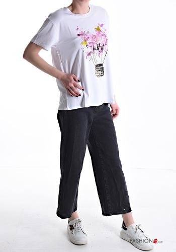 Patterned Cotton T-shirt - ph 5