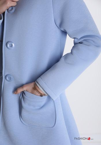Cappotto  con tasche con bottoni con cappuccio - ph 4