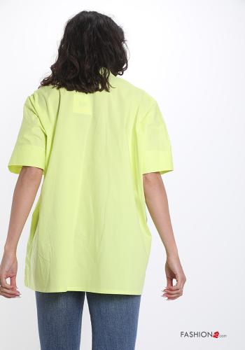 Blusa in Cotone  scollo a V - ph 2