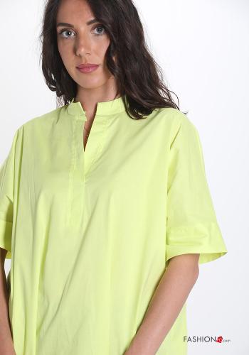 Blusa in Cotone  scollo a V - ph 4