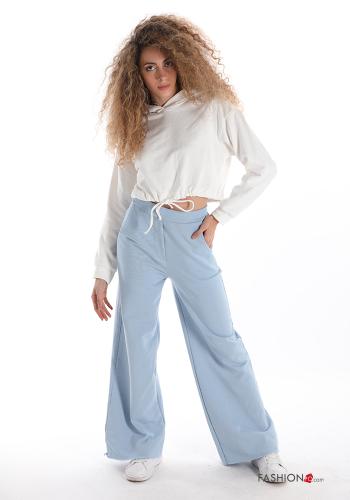 Pantalone in Cotone  con tasche a zampa - ph 5