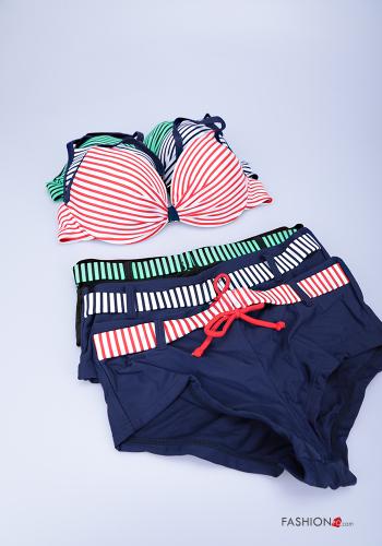 Ensemble de 24 pièces Bikini Imprimé à rayures - ph 1