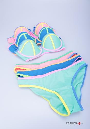 24-teiliges Set Gestreiftes Muster Bikini - ph 1