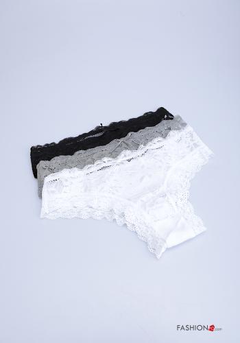 24-piece Set  Briefs in Cotton  lace - ph 1