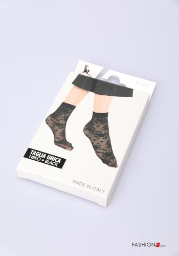 Ankle socks in Cotton Floral print - ph 1