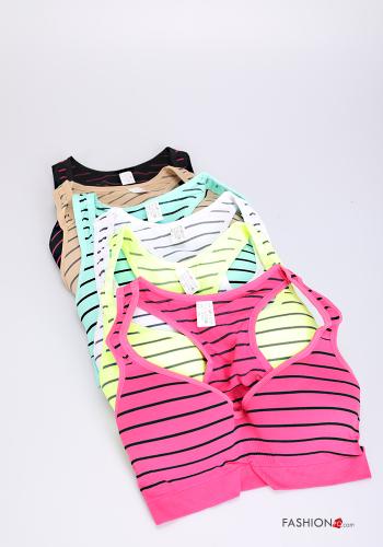 Striped padded Sports Bra - ph 1