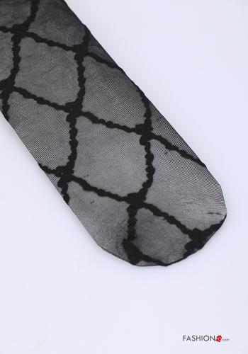 Geometrisches Muster Strumpfhose aus Baumwolle - ph 2