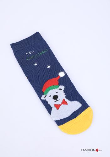 Christmas Motif Cotton Ankle socks - ph 2