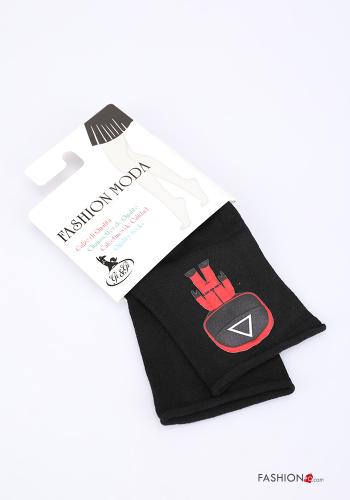 Bedrucktes Kurze Socken aus Baumwolle - ph 1