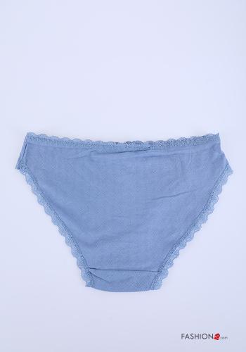 lace trim Cotton Briefs with bow - ph 3