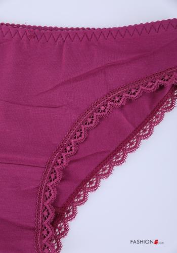 Slip en Coton détail dentelle - ph 4