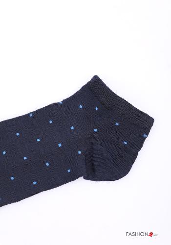 Chaussettes courtes en Coton Imprimé à pois - ph 2