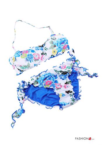 Set 20 pezzi Bikini Fantasia floreale con fiocco - ph 2