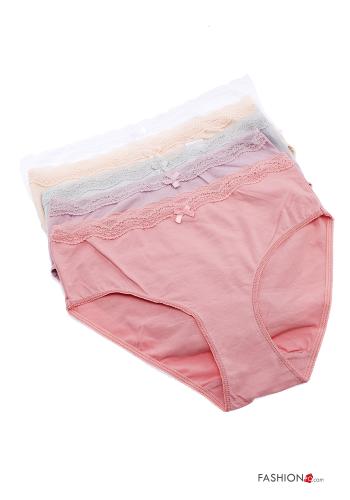 Mutanda in Cotone pizzo con fiocco - ph 1