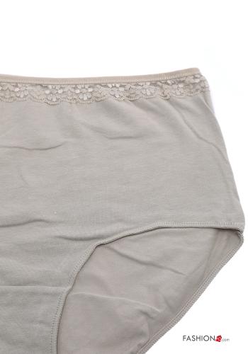 lace trim Cotton Briefs - ph 4