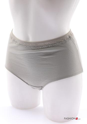 lace trim Cotton Briefs - ph 5