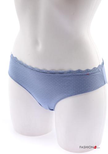 Mutanda in Cotone pizzo Fantasia pois - ph 5
