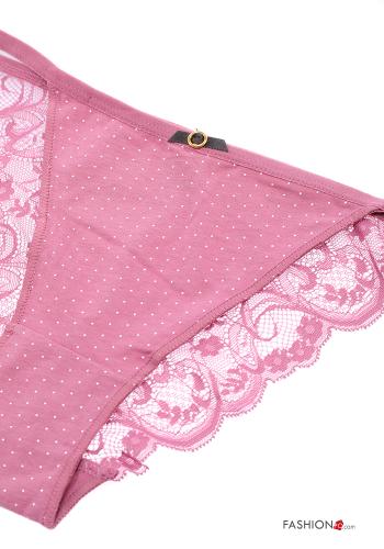 Mutanda in Cotone pizzo Fantasia pois - ph 4