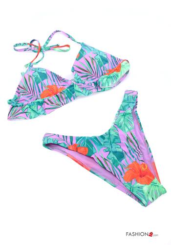 Blumenmuster verstellbarer Bikini - ph 2