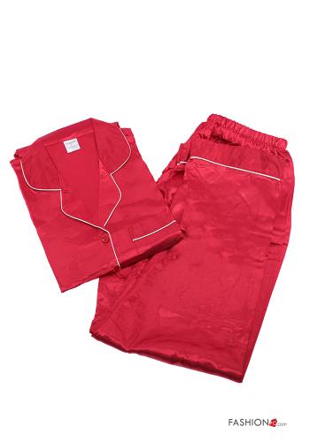 25-piece pack satin Pyjama set with buttons