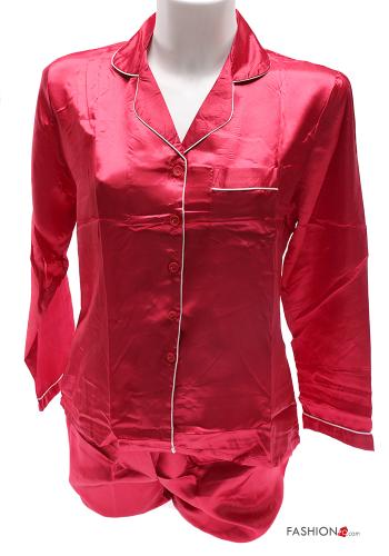 25-piece pack satin Pyjama set with buttons - ph 5