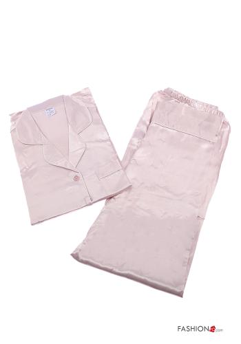 25-piece pack satin Pyjama set with buttons - ph 8