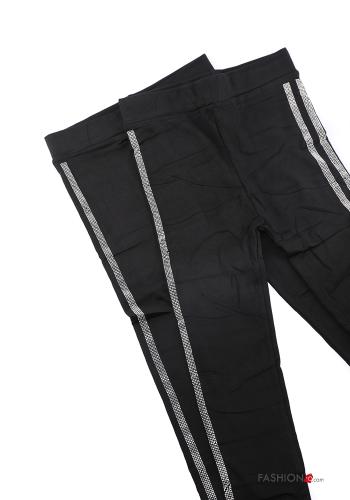 Leggings in Cotone con strass - ph 1