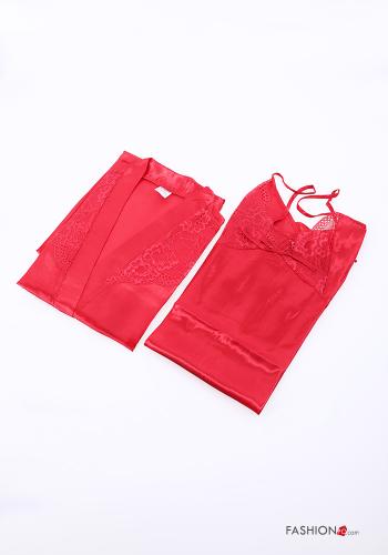 Set 25 pezzi Vestaglia pizzo raso con fiocco - ph 1