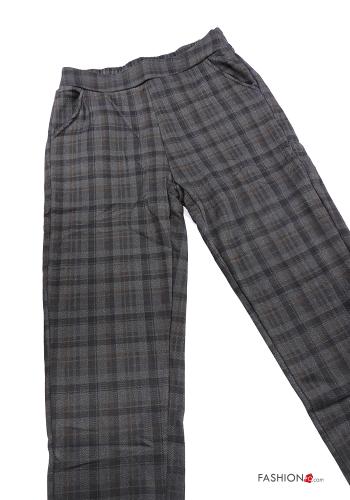 12-piece pack Tartan Trousers