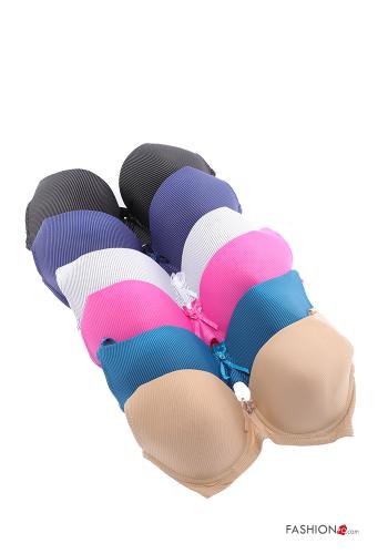 Pack de 36 piezas Sujetador Copa Completa con relleno a rayas - ph 1