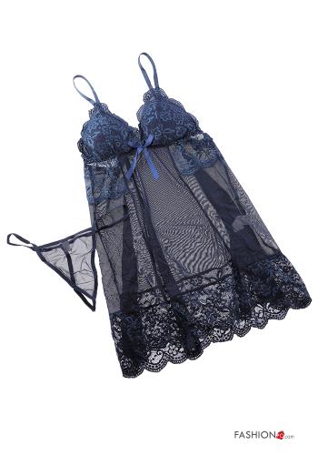 Set 10 pezzi Completino sexy pizzo con fiocco