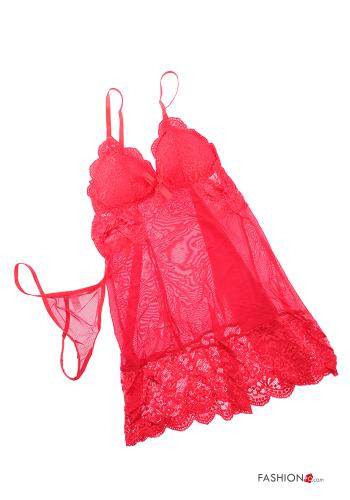 Set 10 pezzi Completino sexy pizzo con fiocco - ph 7