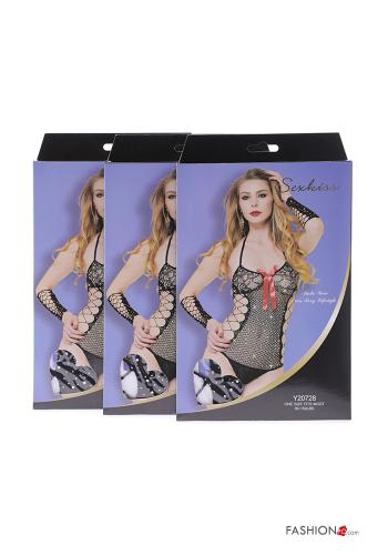 Bodystocking con strass con nastro - ph 1