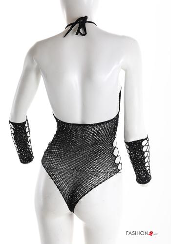 Bodystocking con strass con nastro - ph 3