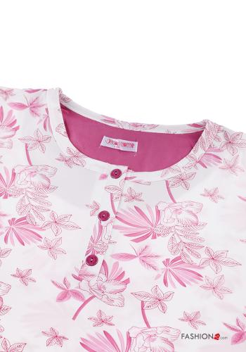 15-piece pack Floral Cotton Pyjama set with buttons - ph 4