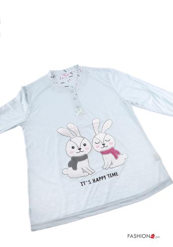 18-teiliges Set Tiere Muster Voller Pyjama aus Baumwolle - ph 2