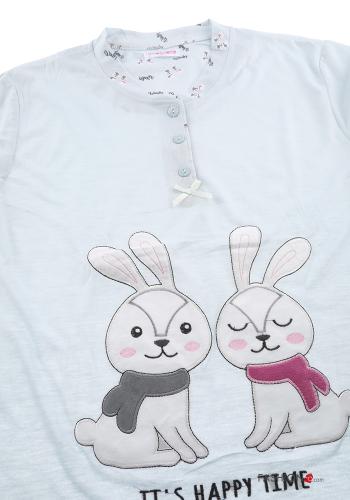 18-teiliges Set Tiere Muster Voller Pyjama aus Baumwolle - ph 4