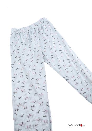 18-teiliges Set Tiere Muster Voller Pyjama aus Baumwolle - ph 6