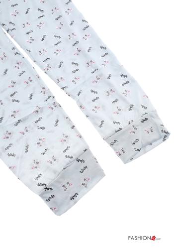 18-teiliges Set Tiere Muster Voller Pyjama aus Baumwolle - ph 7