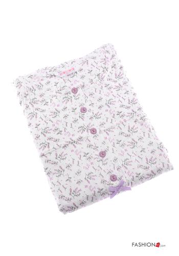 Pack de 15 piezas Camisón de Algodón Estampado Floral con botones - ph 1