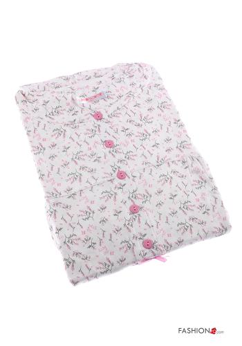 Pack de 15 piezas Camisón de Algodón Estampado Floral con botones - ph 6