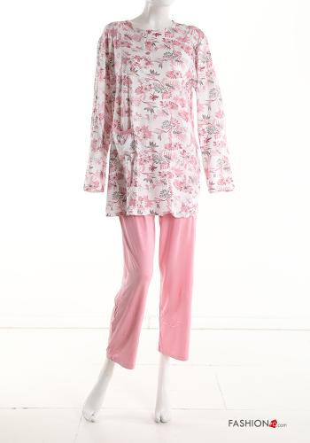 Set 15 pezzi Pigiama completo in Cotone Fantasia floreale - ph 2